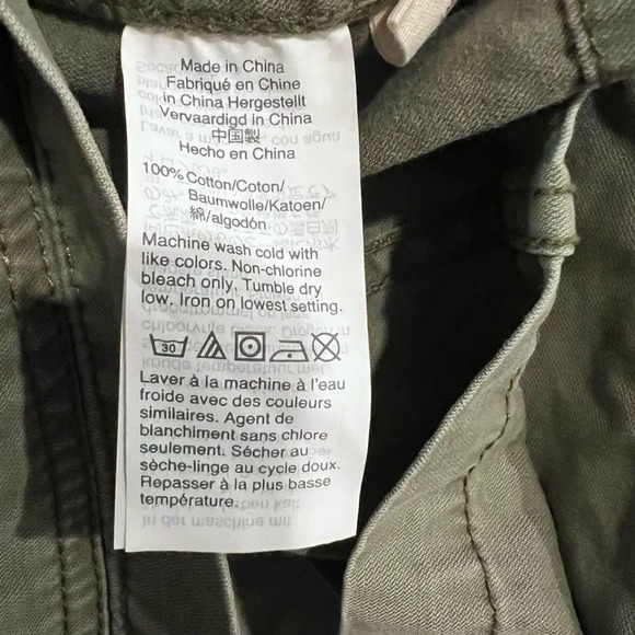 Madewell Fleet Utility Jacket Size XS Green Full Zipper Adjustable Waist - Picture 11 of 13